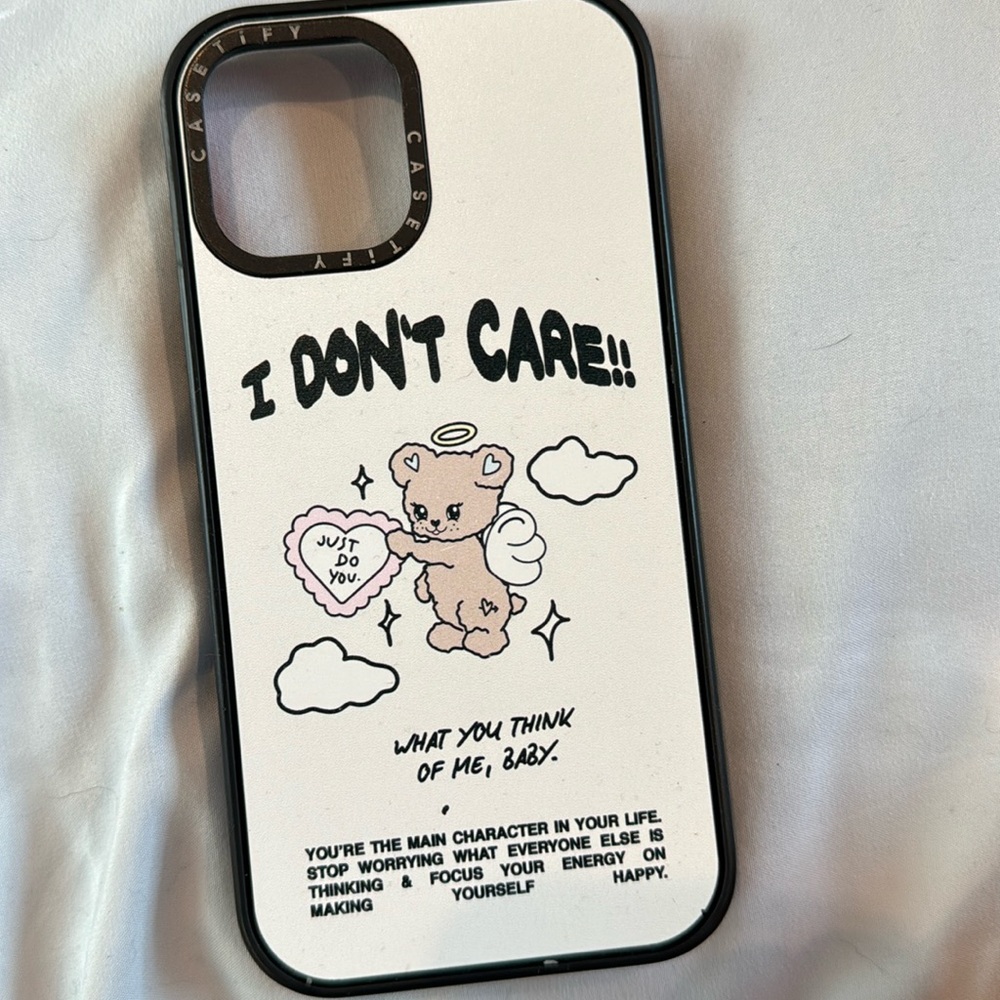 Casetify top girl studio I don't care bear iPhone 12 Pro Max case